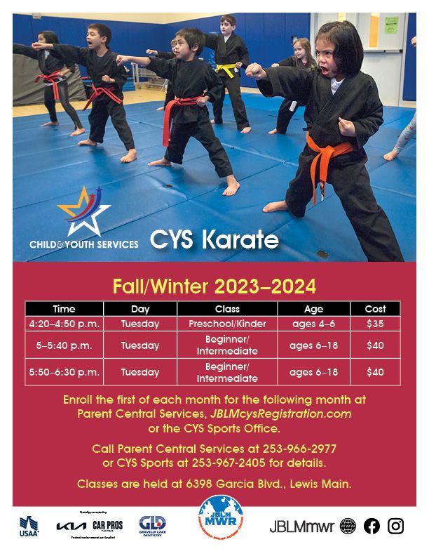 Fall/Winter Karate 2023-24
