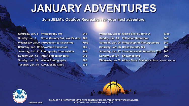 Outdoor Rec January Trips Outdoor Rec January Trips
