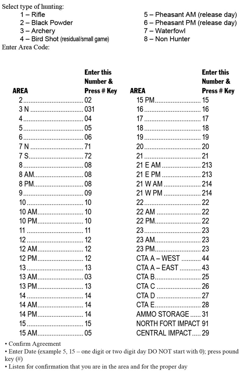 JBLM Hunting & Fishing Information