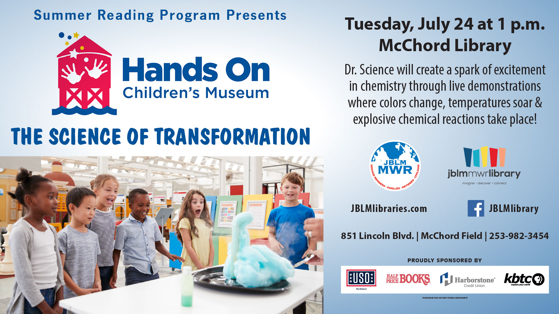 US Army MWR View Event SRP presents Hands On Children's Museum