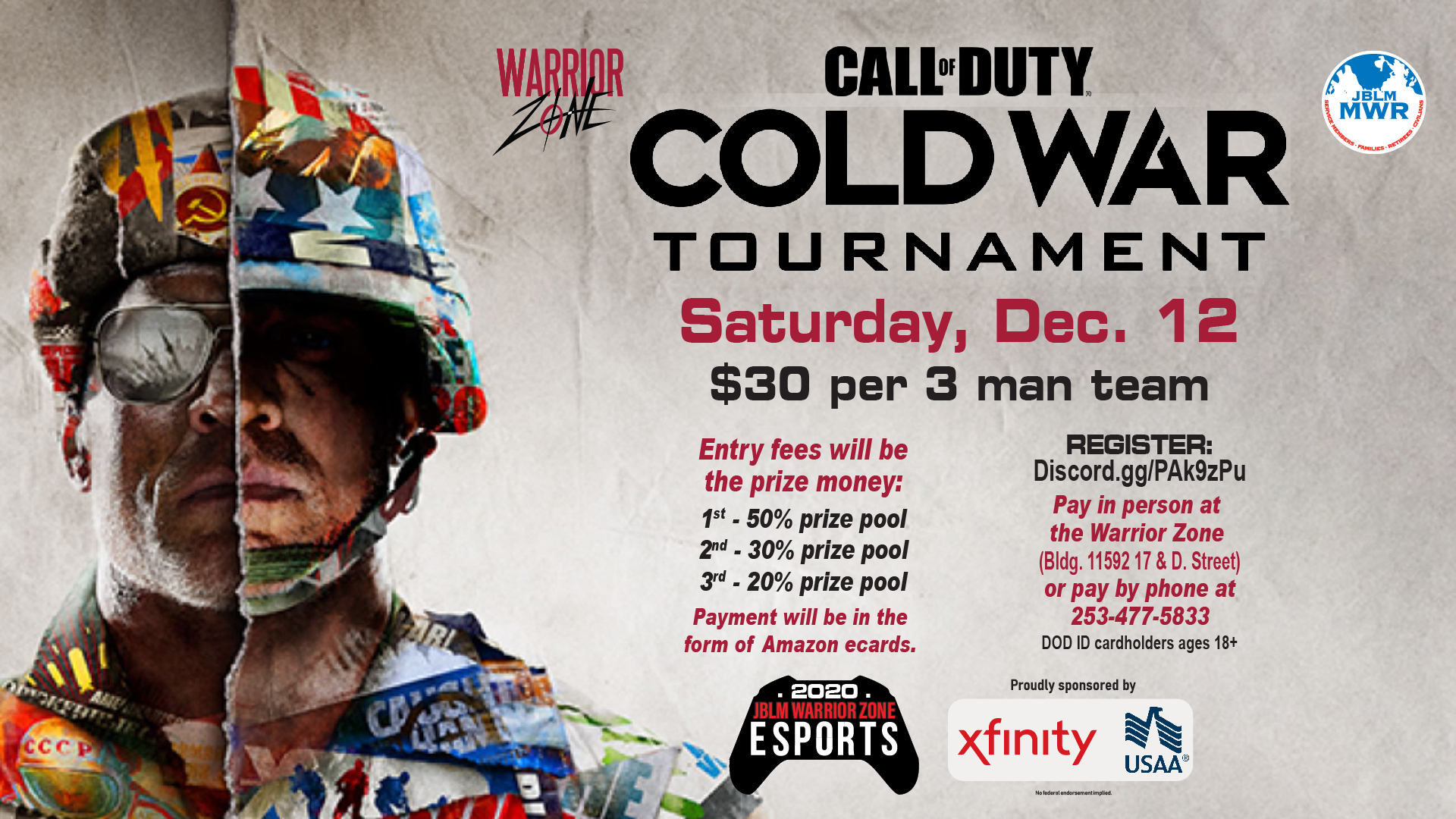 View Event Virtual Call of Duty Cold War Tournament Joint Base