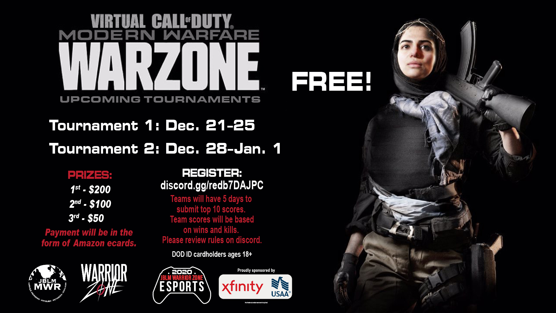 View Event Virtual COD MW Warzone Tournament Joint Base Lewis