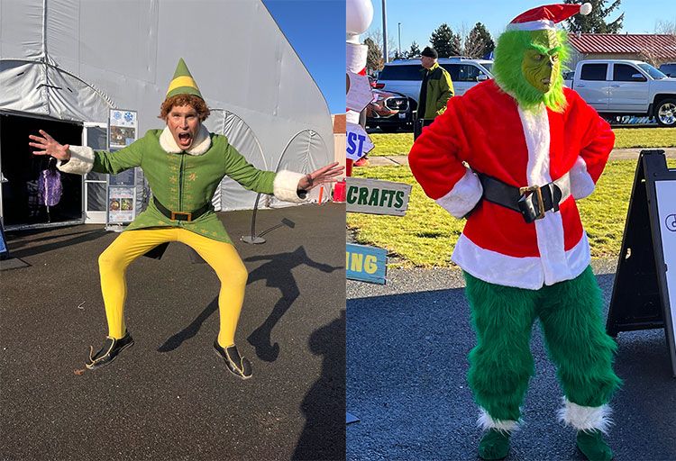 Buddy the Elf and the Grinch